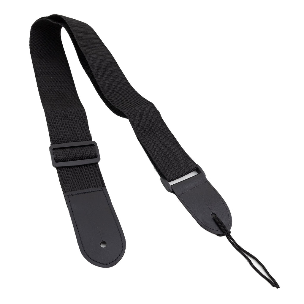 -Martinez Nylon Adjustable Guitar Strap (Black)-Living Music