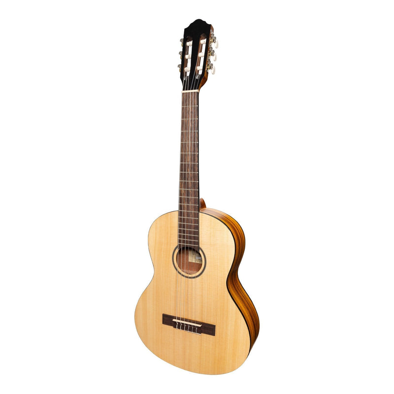 -Martinez 'Slim Jim' 3/4 Size Student Classical Guitar with Built In Tuner (Spruce/Koa)-Living Music