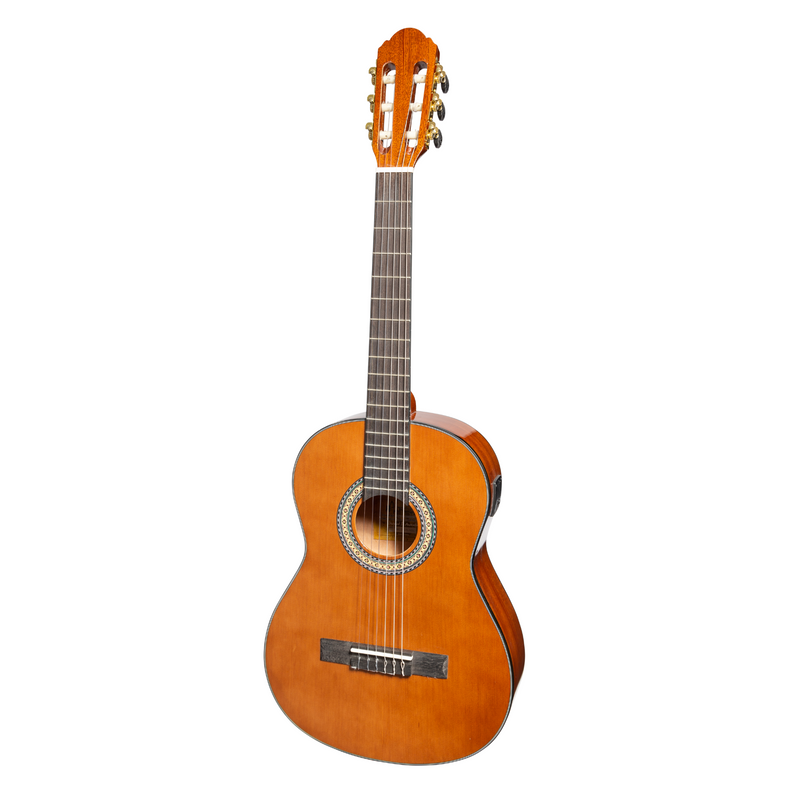 MC-SJ34GT-NGL-Martinez 'Slim Jim' G-Series 3/4 Size Classical Guitar with Built-in Tuner (Natural-Gloss)-Living Music