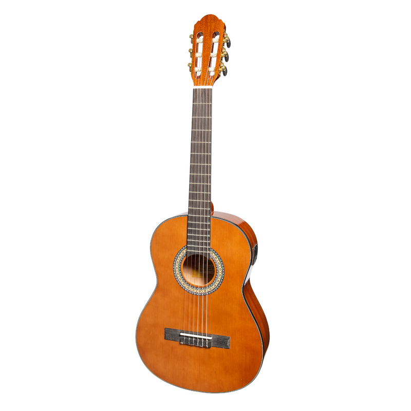 -Martinez 'Slim Jim' G-Series 3/4 Size Classical Guitar with Built-in Tuner (Natural-Gloss)-Living Music