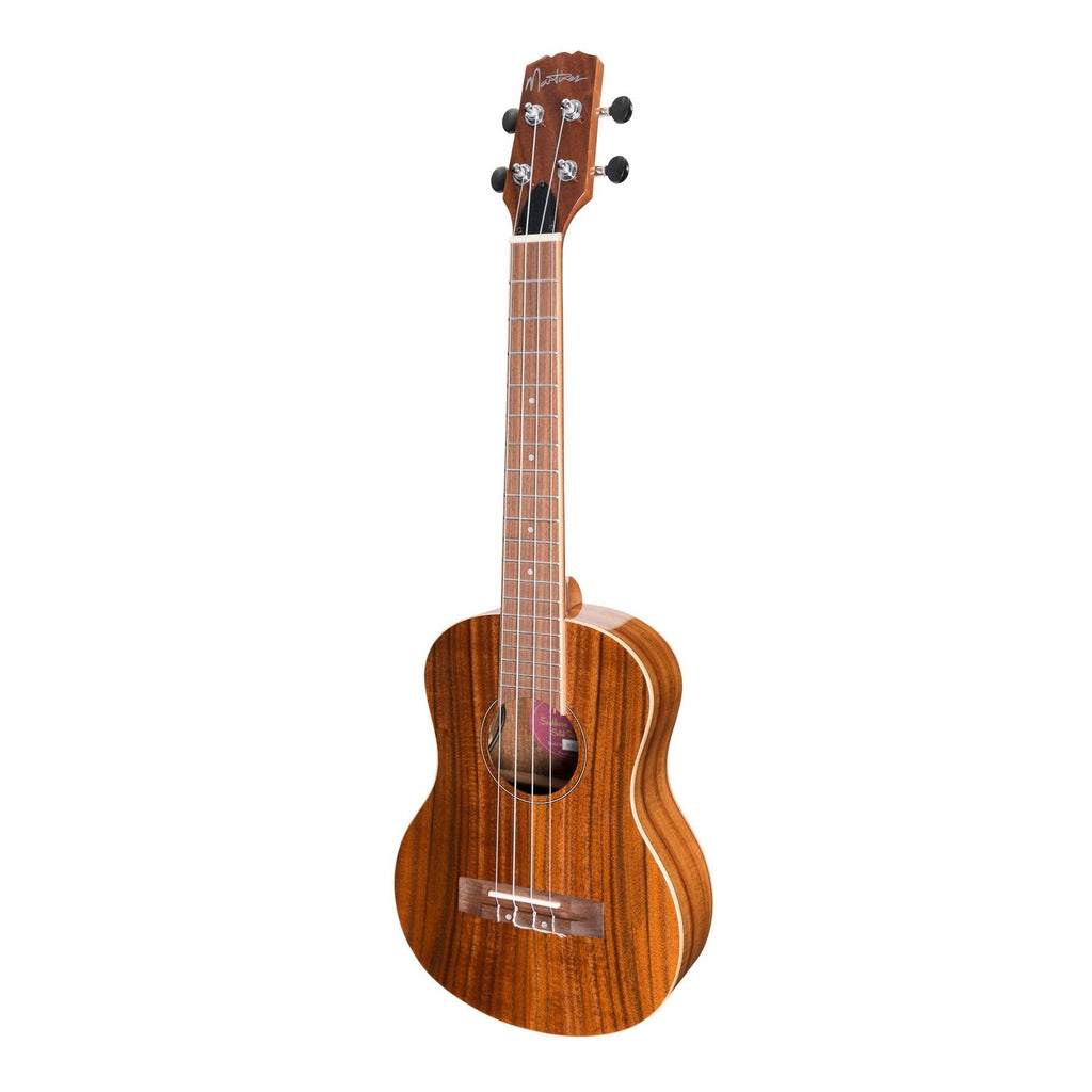 -Martinez 'Southern Belle 8 Series' Koa Solid Top Electric Tenor Ukulele with Hard Case (Natural Gloss)-Living Music