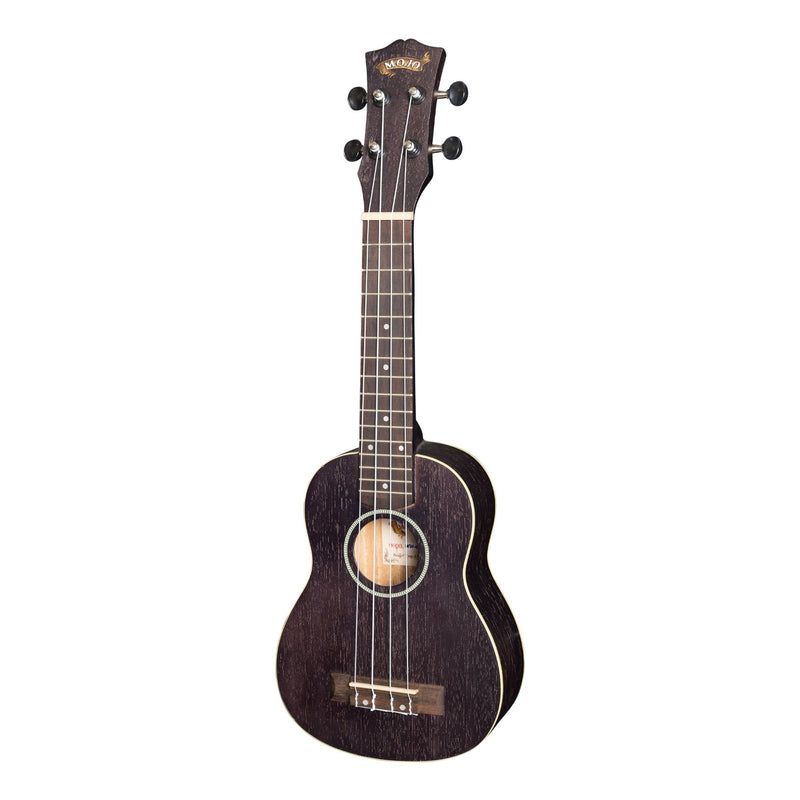 -Mojo 'Colour Series' Soprano Ukulele (Black)-Living Music