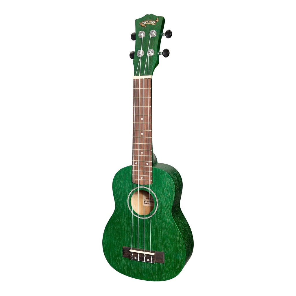 MSU-C66-TGR-Mojo 'Colour Series' Soprano Ukulele (Green)-Living Music