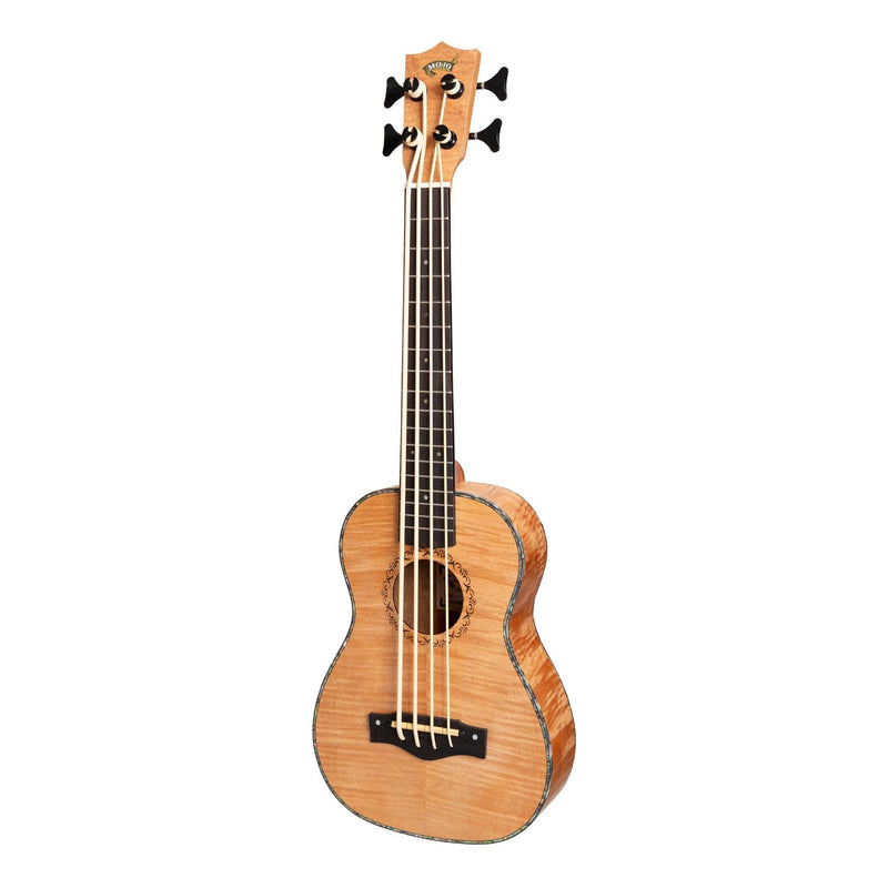 -Mojo Flamed Okoume 30" Electric Bass Ukulele (Natural Satin)-Living Music