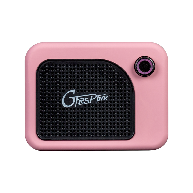 -Mooer 5W GTRS PTNR Rechargeable Mini Bluetooth Amplifier (Pink)-Living Music