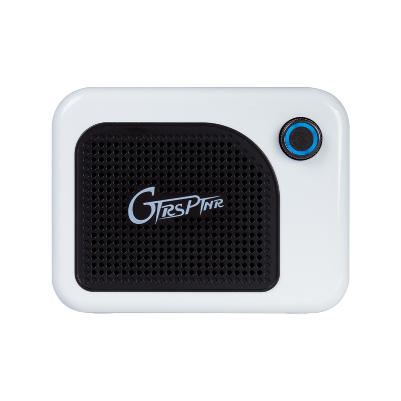 -Mooer 5W GTRS PTNR Rechargeable Mini Bluetooth Amplifier (White)-Living Music
