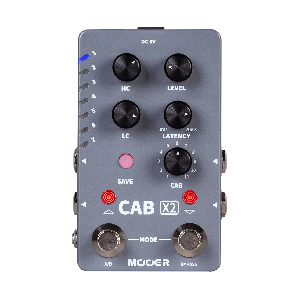 MEP-CABX2-Mooer Dual Footswitch Cabinet Simulator X2 Guitar Effects Pedal-Living Music