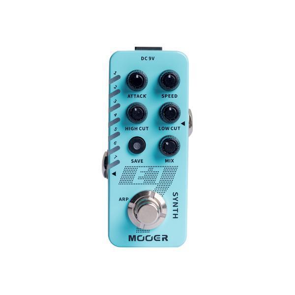 -Mooer 'E7' Polyphonic Synth Micro Guitar Effects Pedal-Living Music