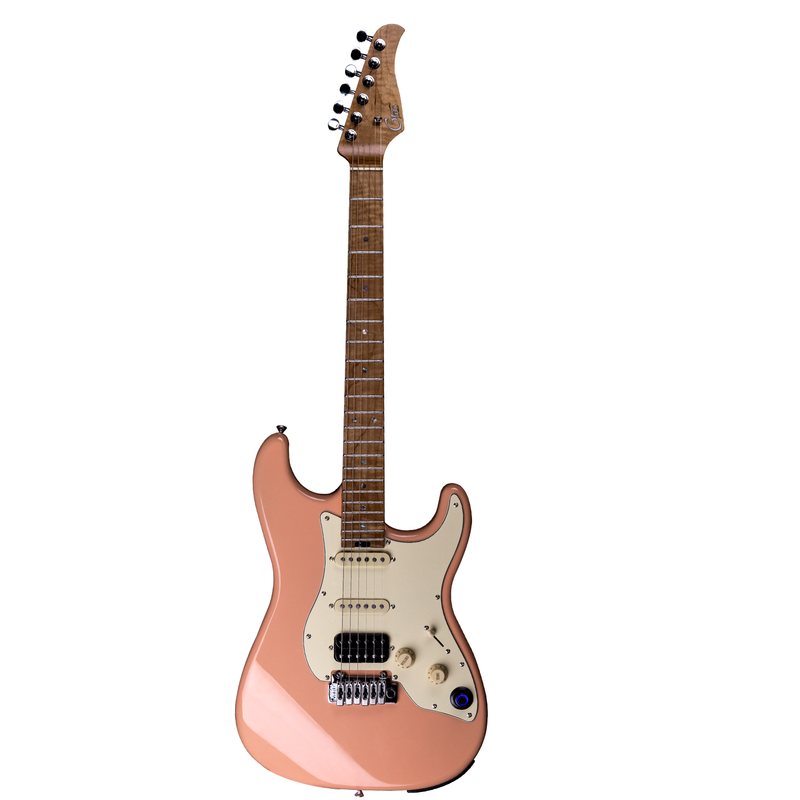 -Mooer GTRS P801 Intelligent Guitar (Flamingo Pink)-Living Music