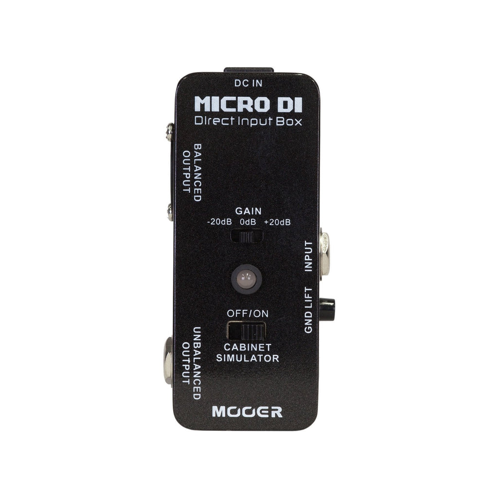 -Mooer 'Micro DI' Smart Direct Input Box Micro Guitar Effects Pedal-Living Music