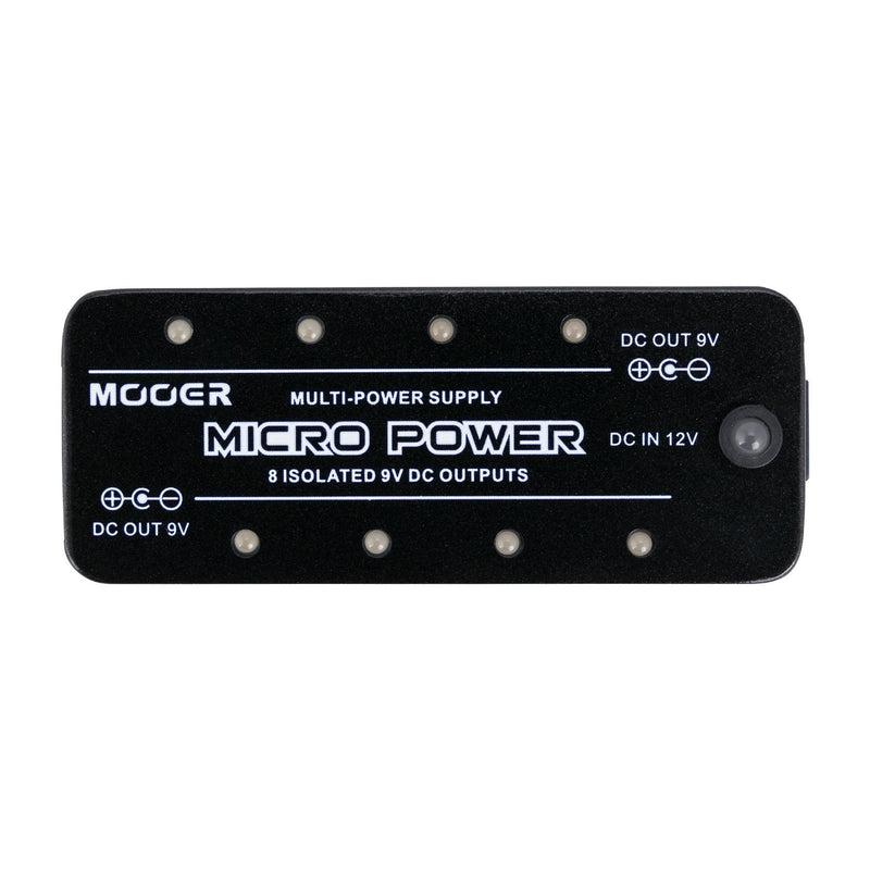 -Mooer 'Micro Power' 8-Port Effects Pedal Power Supply-Living Music
