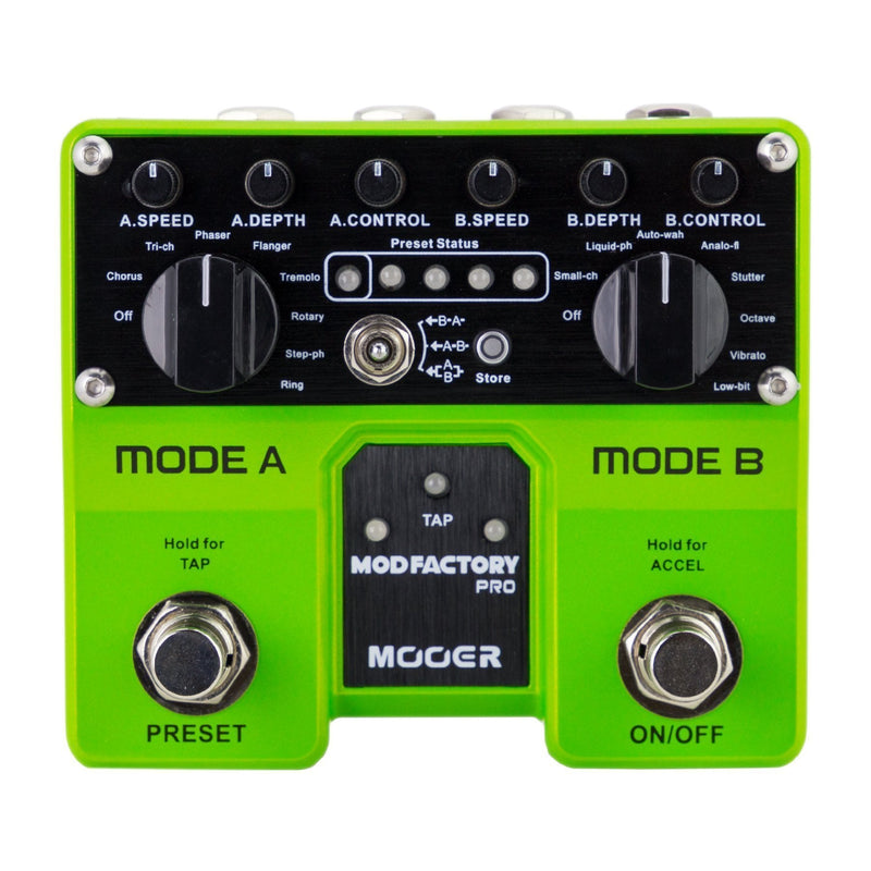 -Mooer 'Mod Factory Pro' Modulation Dual Guitar Effects Pedal-Living Music