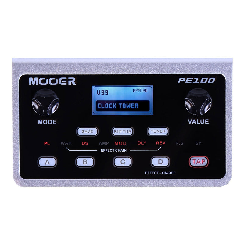 MEP-PE100-Mooer PE100 Portable Guitar Multi Effects Processor-Living Music
