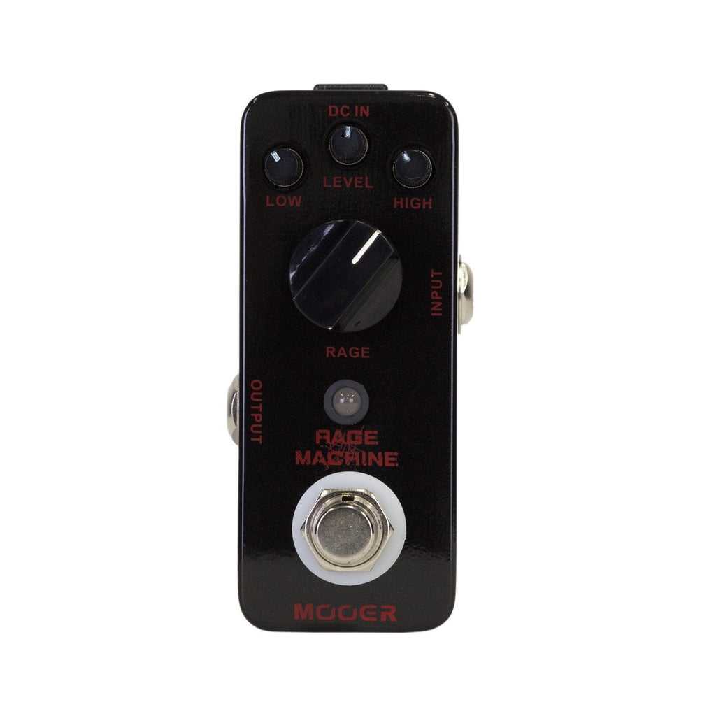 -Mooer 'Rage Machine' Heavy Metal Distortion Micro Guitar Effects Pedal-Living Music