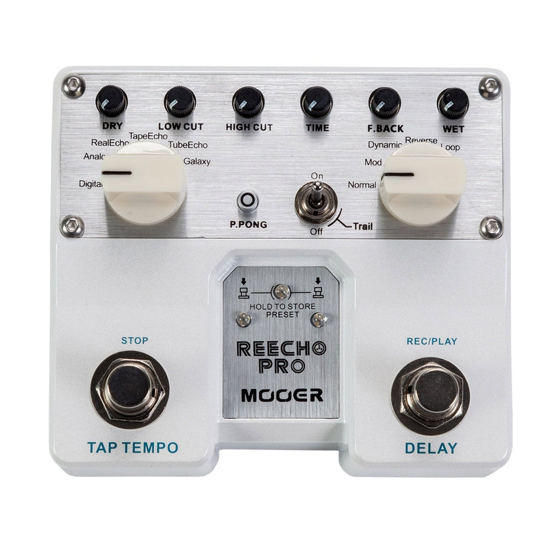 -Mooer Reecho Pro Digital Delay Dual Guitar Effects Pedal-Living Music