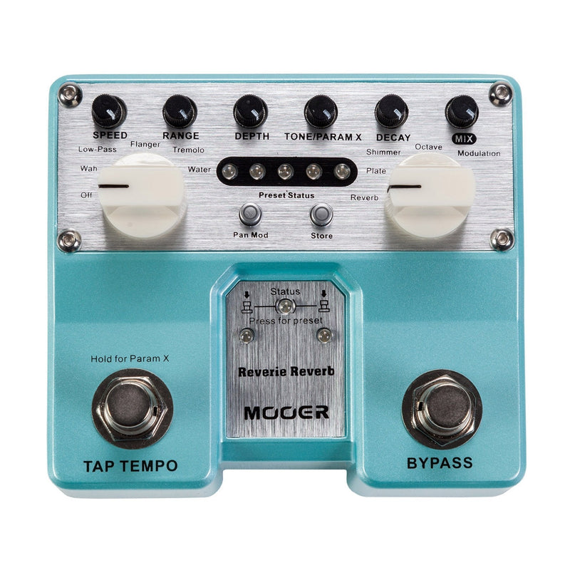 -Mooer Reverie Reverb Digital Dual Guitar Effects Pedal-Living Music