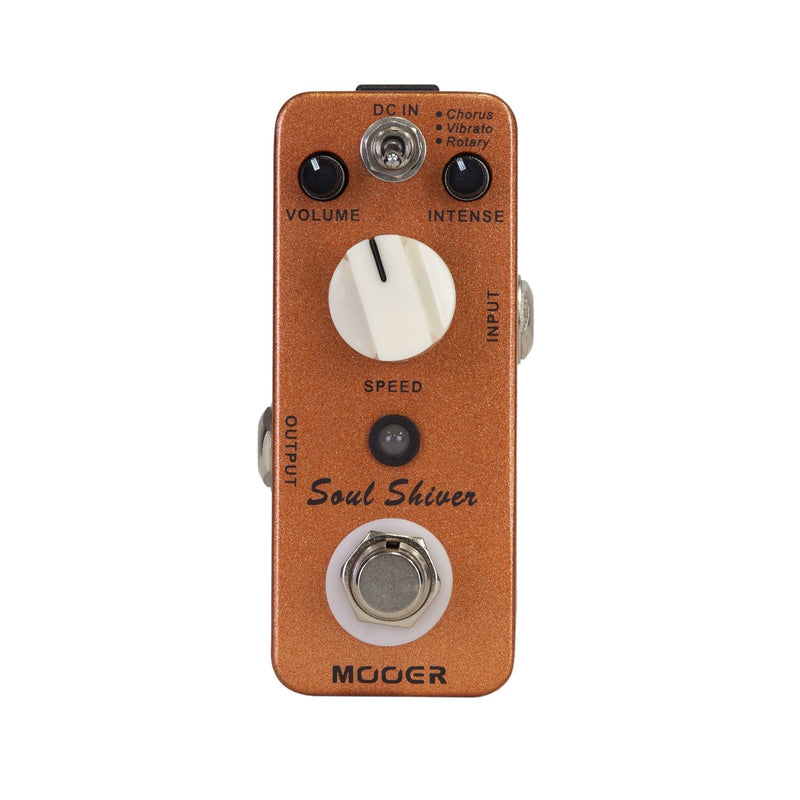 -Mooer Soul Shiver Chorus, Vibrato & Rotary Micro Guitar Effects Pedal-Living Music
