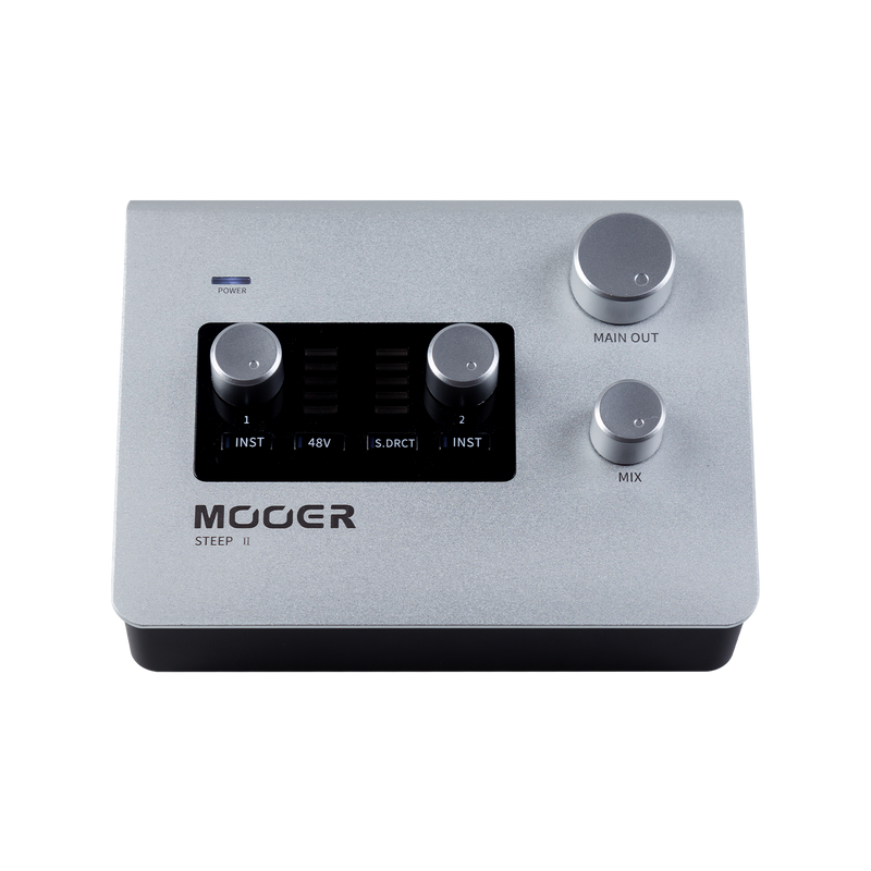 -Mooer Steep II Multi-Platform Audio Interface (Light Metallic)-Living Music