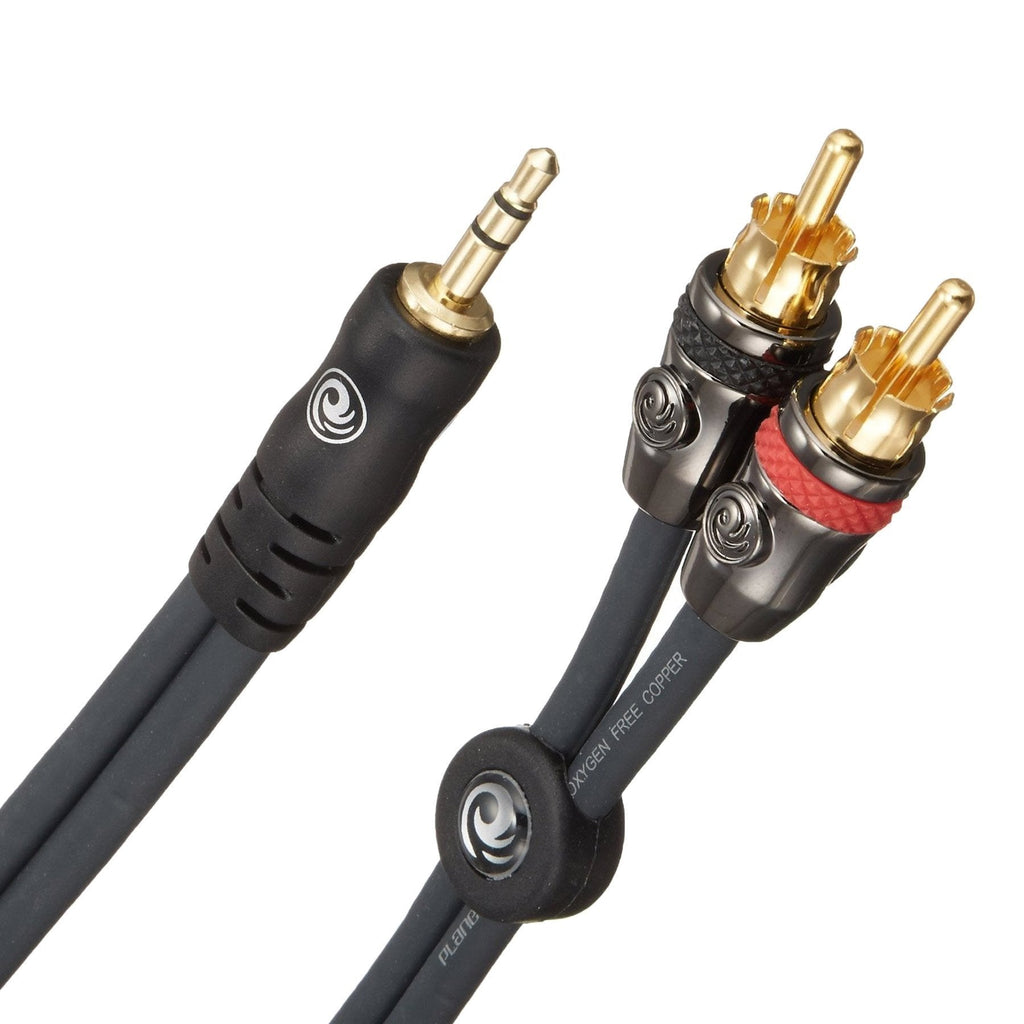 -Planet Waves 'Custom Series' Dual RCA Male to 3.5mm Stereo Cable (1.5m)-Living Music