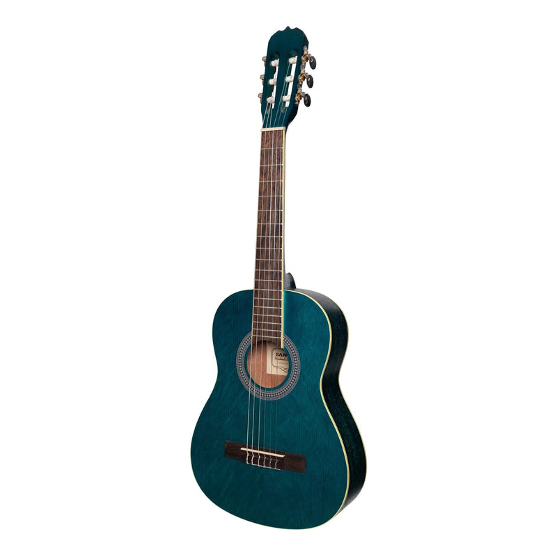 -Sanchez 1/2 Size Student Classical Guitar (Blue)-Living Music