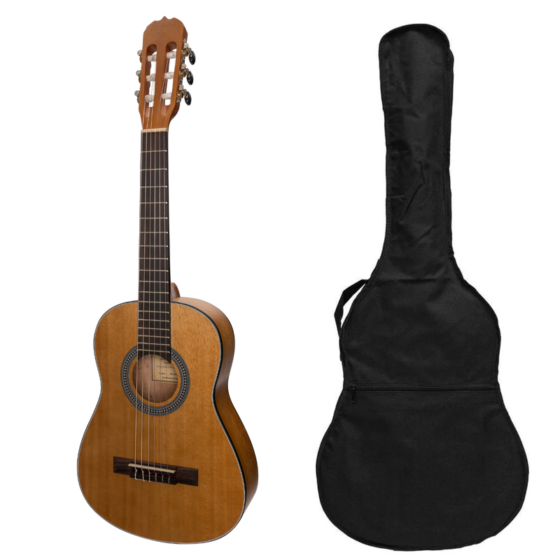 -Sanchez 1/2 Size Student Classical Guitar with Gig Bag (Acacia)-Living Music