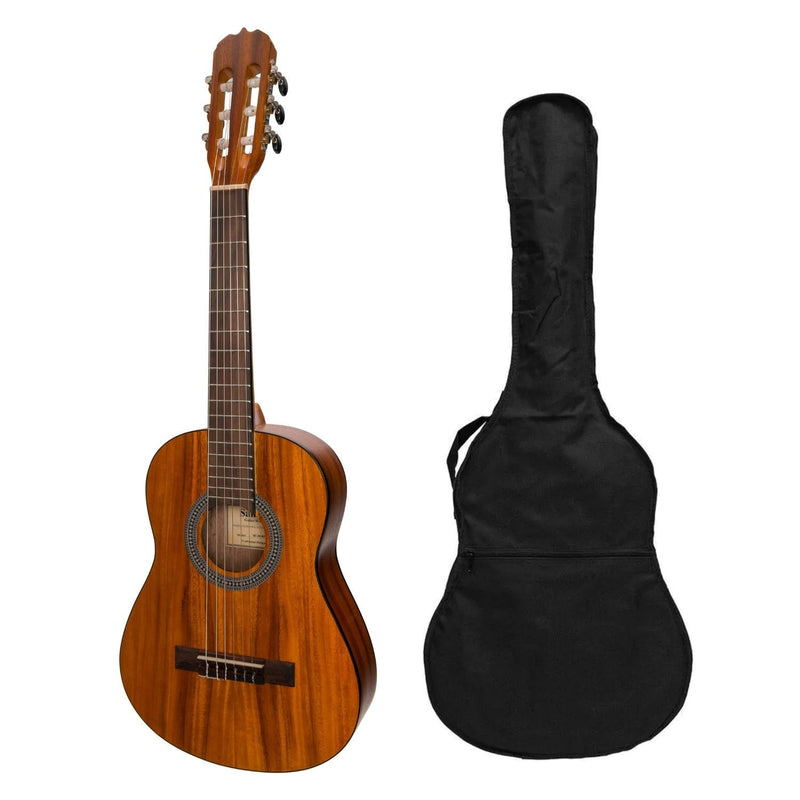 -Sanchez 1/2 Size Student Classical Guitar with Gig Bag (Koa)-Living Music