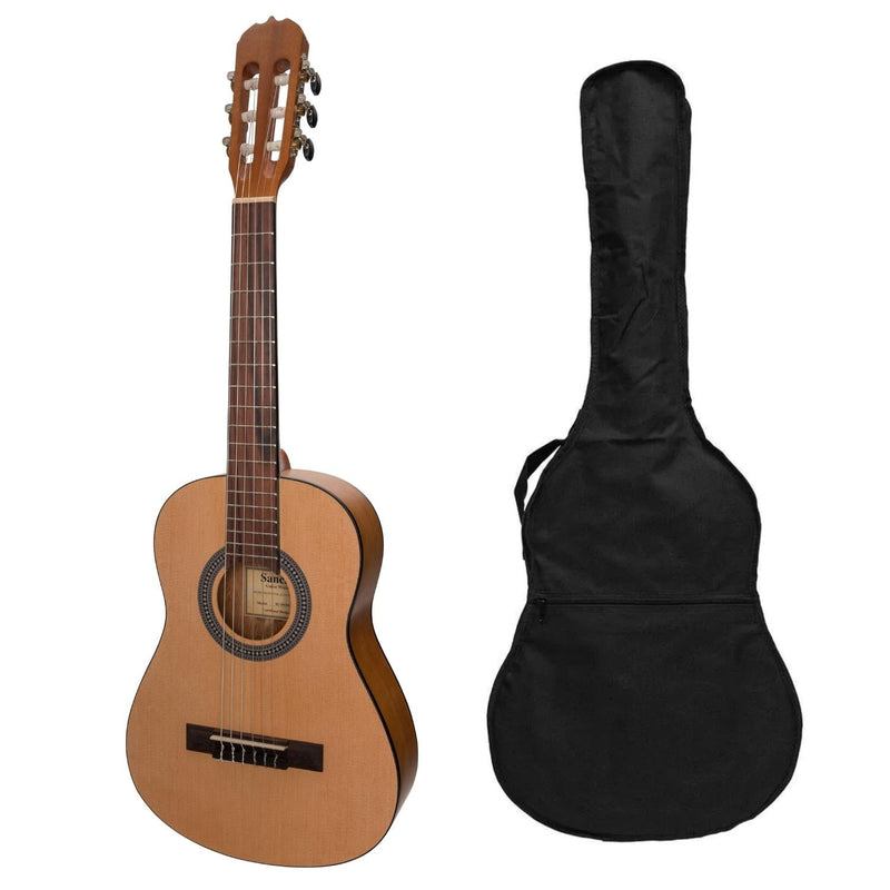 -Sanchez 1/2 Size Student Classical Guitar with Gig Bag (Spruce/Acacia)-Living Music