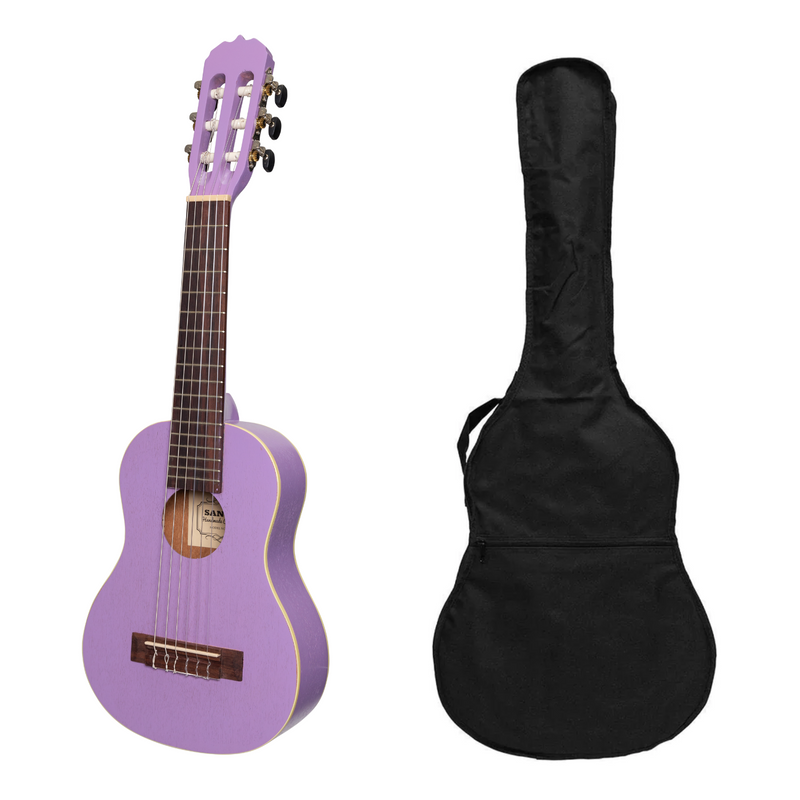 -Sanchez 1/4 Size Student Classical Guitar with Gig Bag (Purple)-Living Music