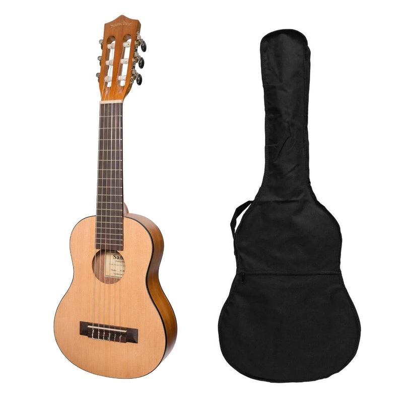 -Sanchez 1/4 Size Student Classical Guitar with Gig Bag (Spruce/Acacia)-Living Music