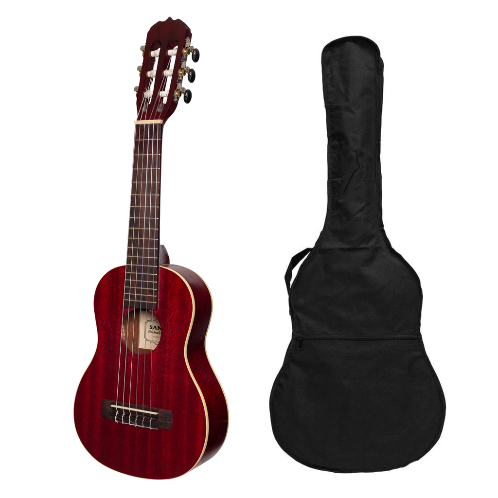 -Sanchez 1/4 Size Student Classical Guitar with Gig Bag (Wine Red)-Living Music