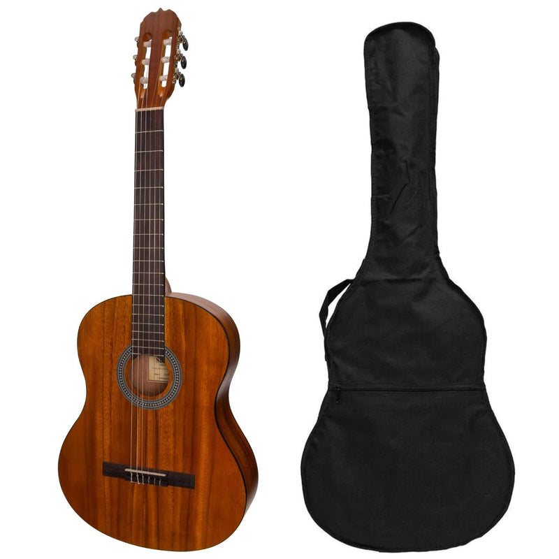 -Sanchez 3/4 Student Acoustic-Electric Classical Guitar with Gig Bag (Koa)-Living Music