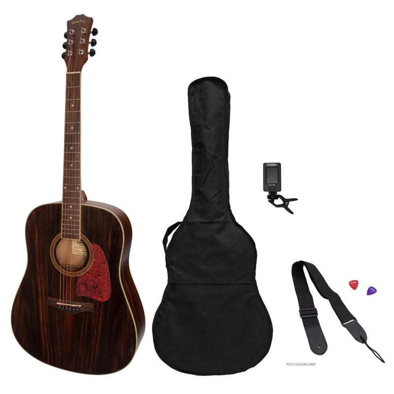 -Sanchez Acoustic Dreadnought Guitar Pack (Rosewood)-Living Music