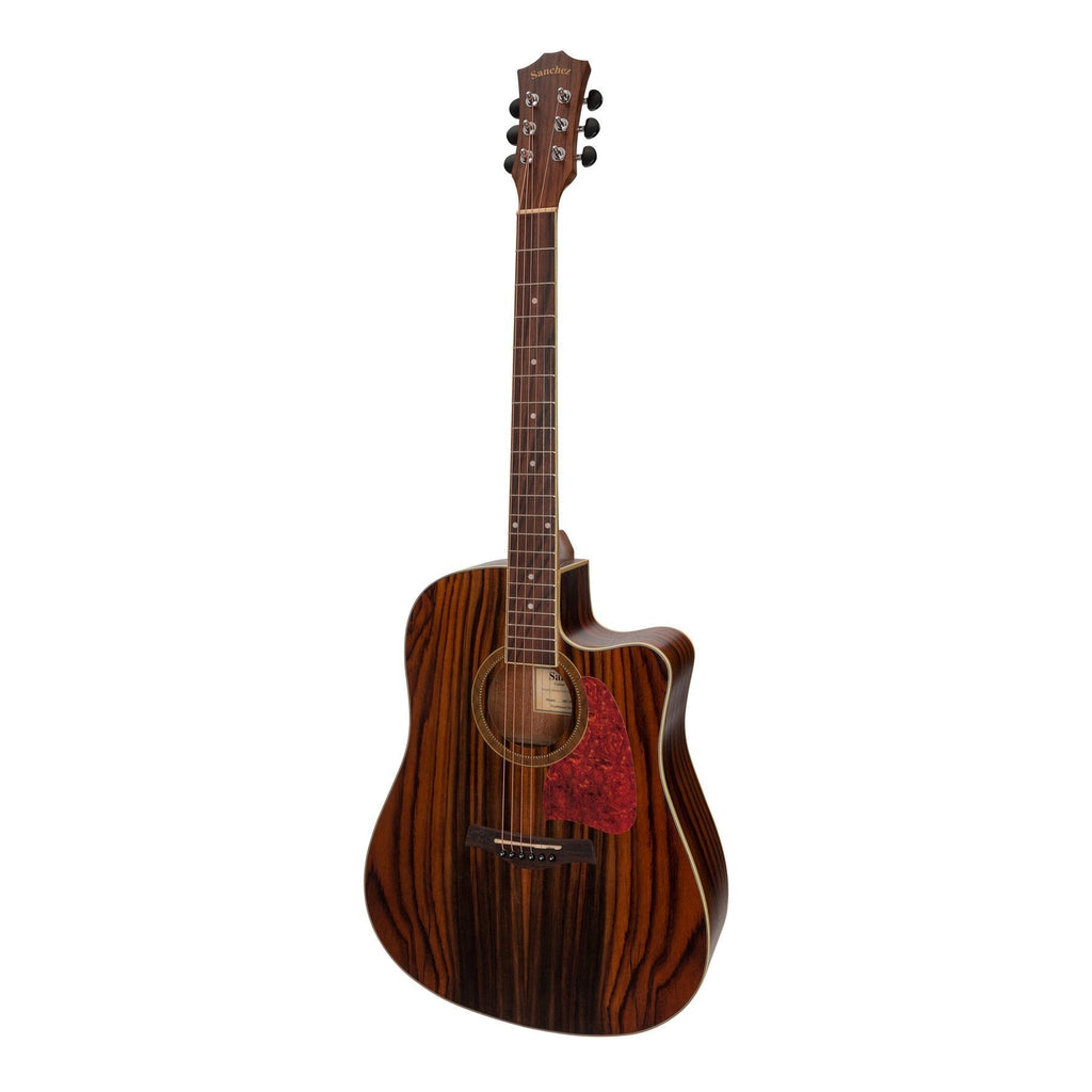 -Sanchez Acoustic-Electric Dreadnought Cutaway Guitar (Rosewood)-Living Music