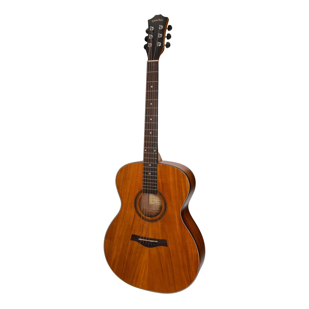 SF-18-KOA-Sanchez Acoustic Small Body Guitar (Koa)-Living Music