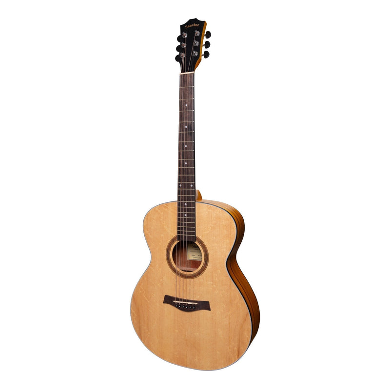 -Sanchez Acoustic Small Body Guitar (Spruce/Koa)-Living Music