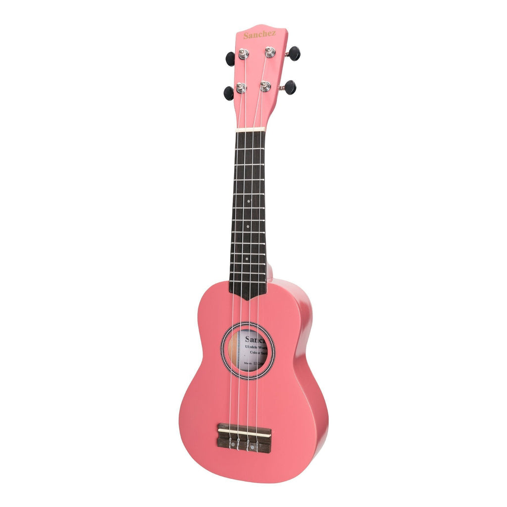 SU-C20-PK-Sanchez 'Colour Series' Soprano Ukulele (Pink)-Living Music