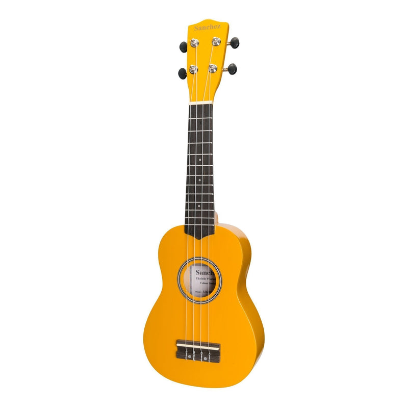 -Sanchez 'Colour Series' Soprano Ukulele (Yellow)-Living Music
