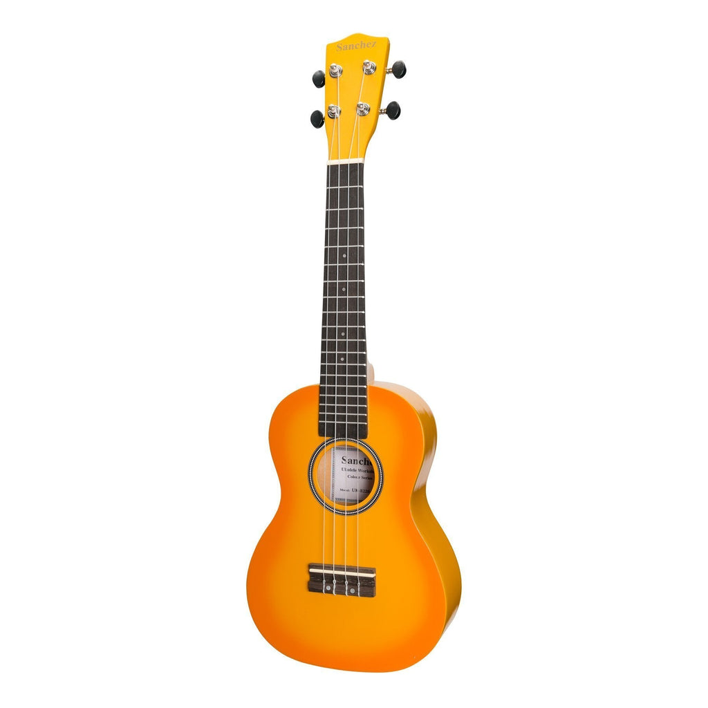 -Sanchez 'Colourburst Series' Concert Ukulele (Golden Sunburst)-Living Music