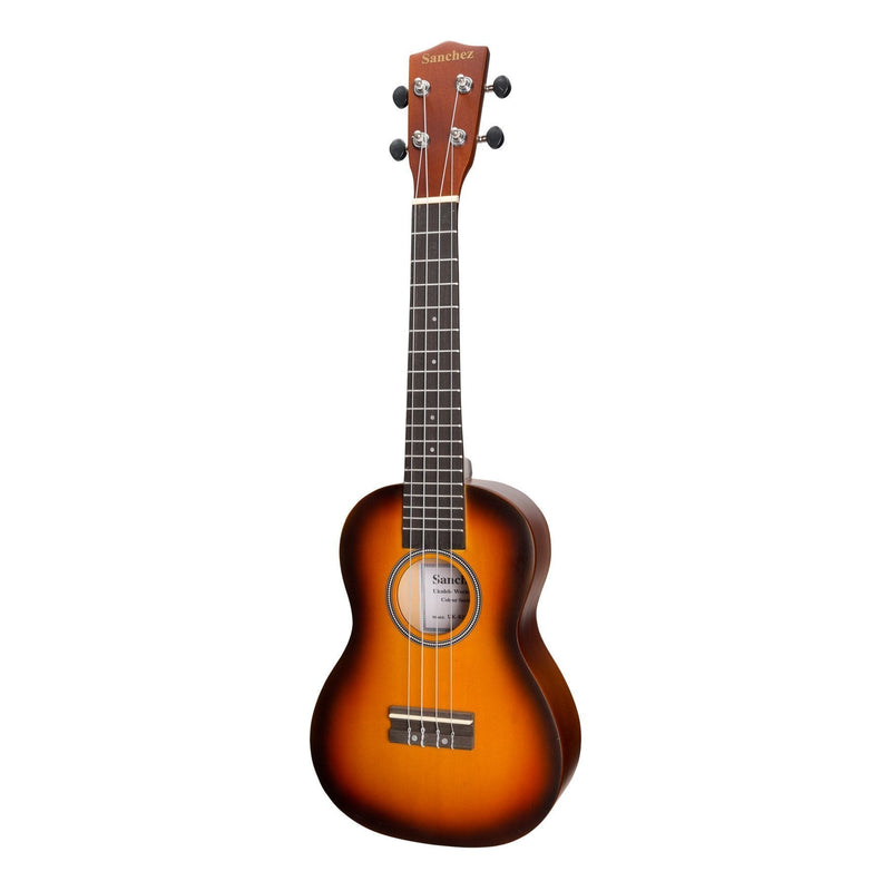 -Sanchez 'Colourburst Series' Concert Ukulele (Old Vintageburst)-Living Music