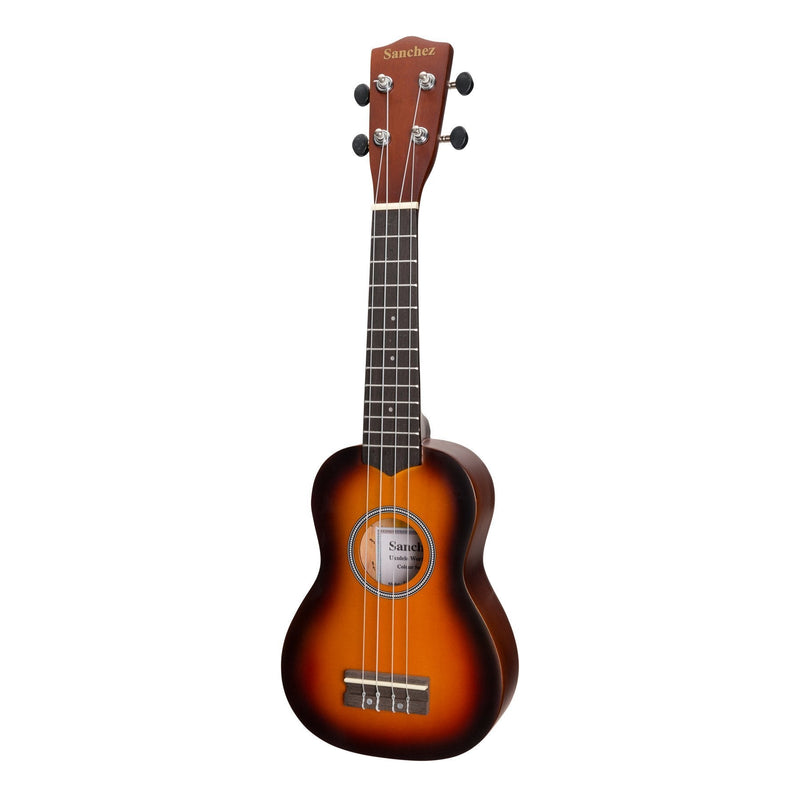 SU-CB20-OV-Sanchez 'Colourburst Series' Soprano Ukulele (Old Vintageburst)-Living Music