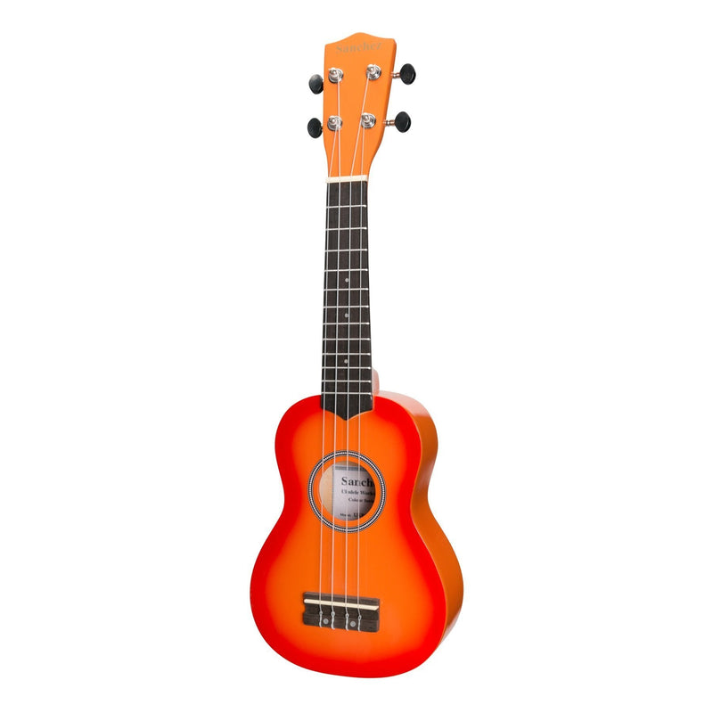 -Sanchez 'Colourburst Series' Soprano Ukulele (Orangeburst)-Living Music