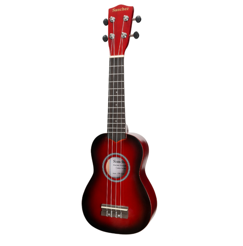 -Sanchez 'Colourburst Series' Soprano Ukulele (Redburst)-Living Music