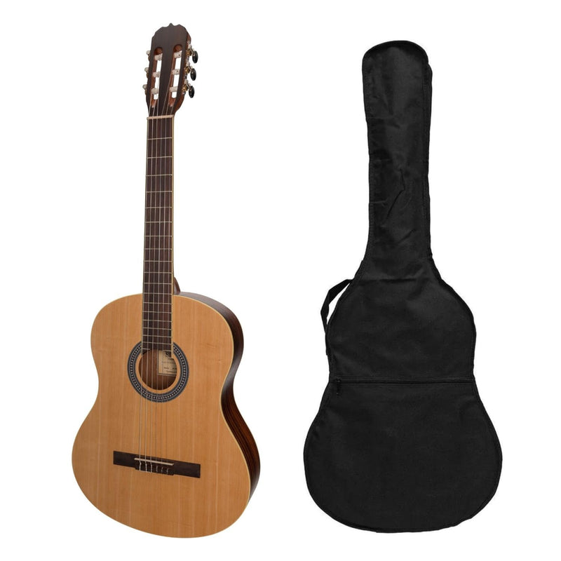 -Sanchez Full-size Size Student Classical Guitar with Gig Bag (Spruce/Rosewood)-Living Music