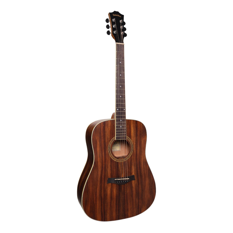 -Sanchez Left Handed Acoustic Dreadnought Guitar (Rosewood)-Living Music