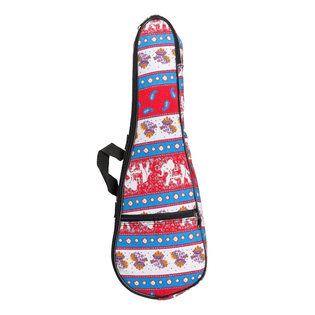 -Sanchez Padded Soprano Ukulele Gig Bag (Elephants)-Living Music
