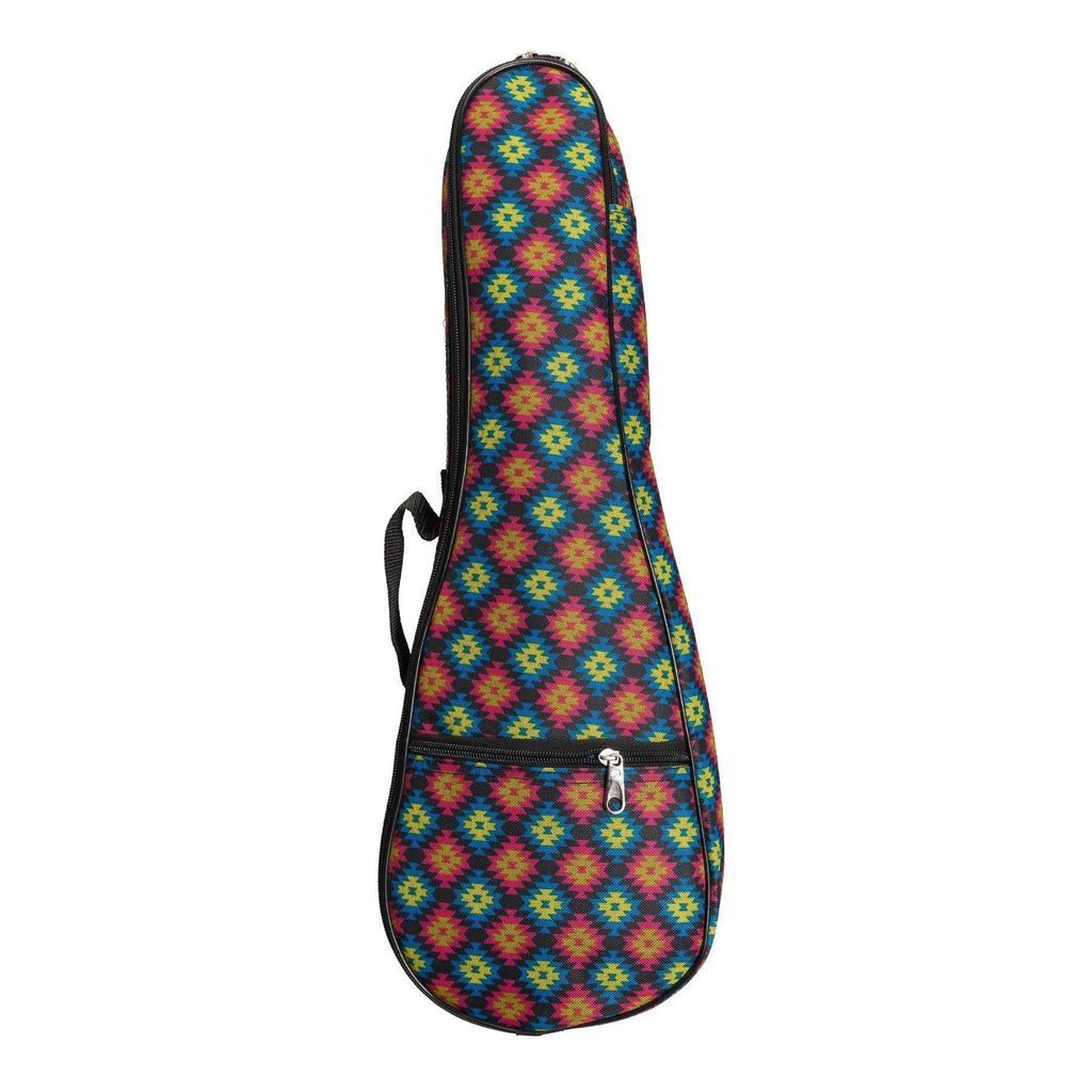 -Sanchez Padded Soprano Ukulele Gig Bag (Geometric)-Living Music