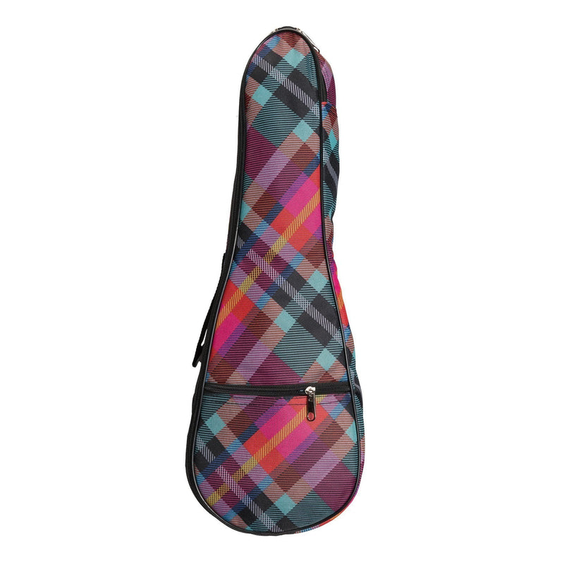 -Sanchez Padded Soprano Ukulele Gig Bag (Tartan)-Living Music