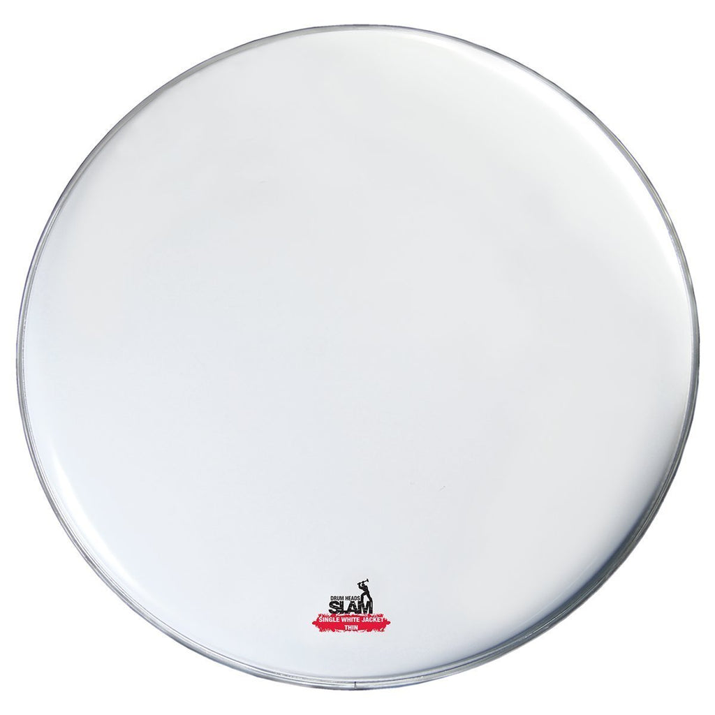-Slam Single Ply Smooth Coated Thin Weight Drum Head (20")-Living Music