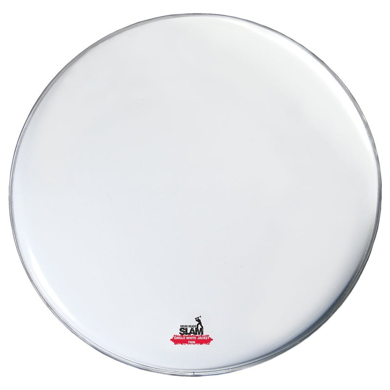 -Slam Single Ply Smooth Coated Thin Weight Drum Head (22")-Living Music