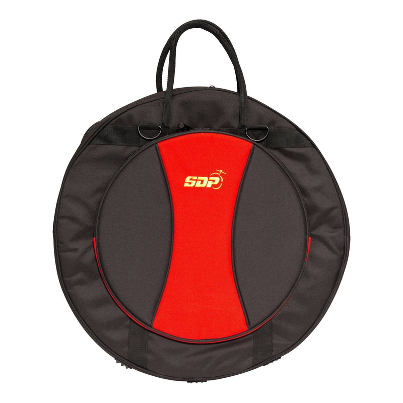 -Sonic Drive Deluxe Cymbal Bag (Black with Red)-Living Music